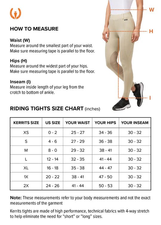 Kerrits size chart