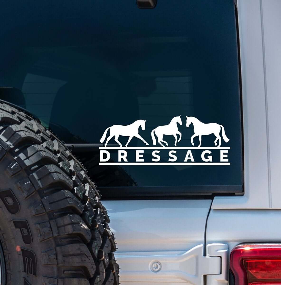 Dapplebay Dressage - Vinyl Decal: Black