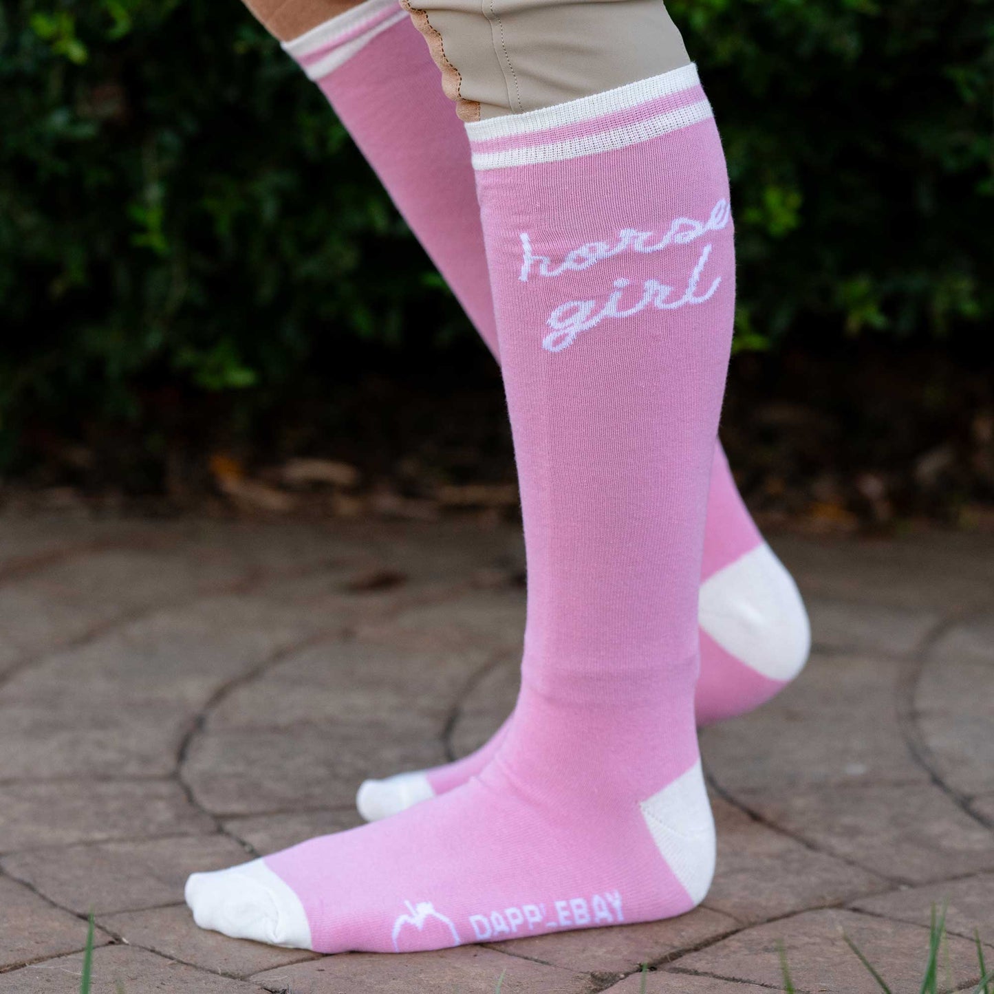 Dapplebay Knit Boot Socks - Horse Girl: Pink / One Size