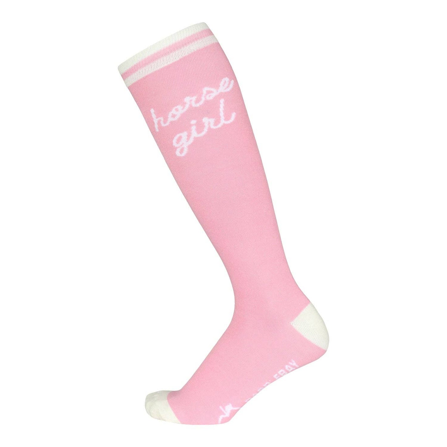 Dapplebay Knit Boot Socks - Horse Girl: Pink / One Size