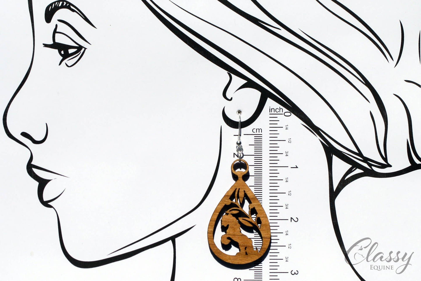 Wooden Horse earrings