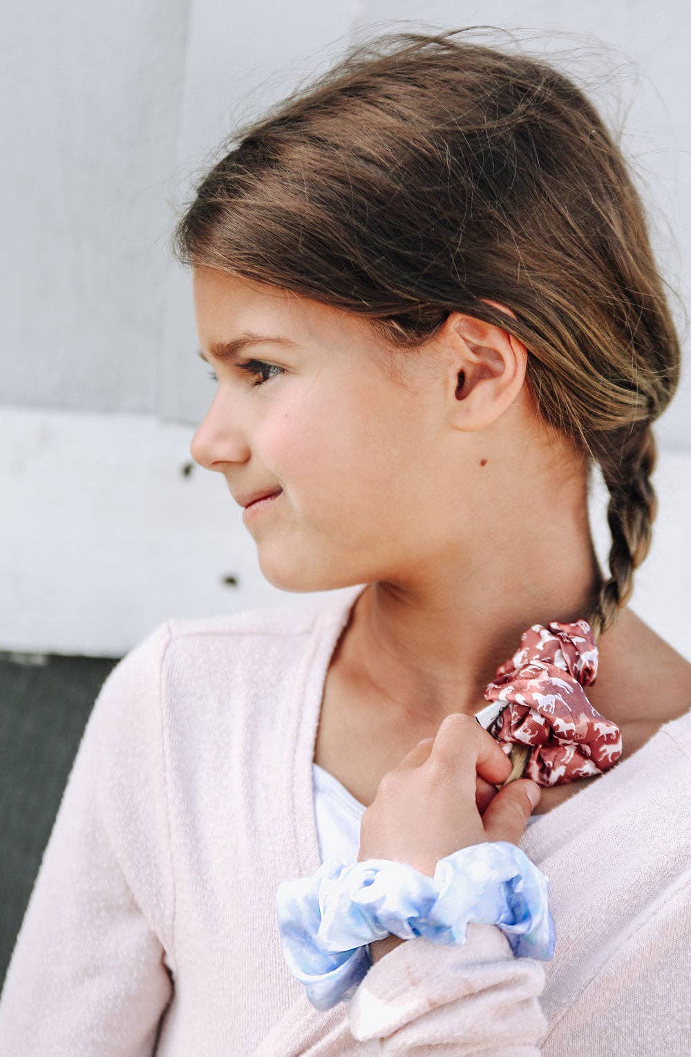 Horse Girl Scrunchies: Marsala