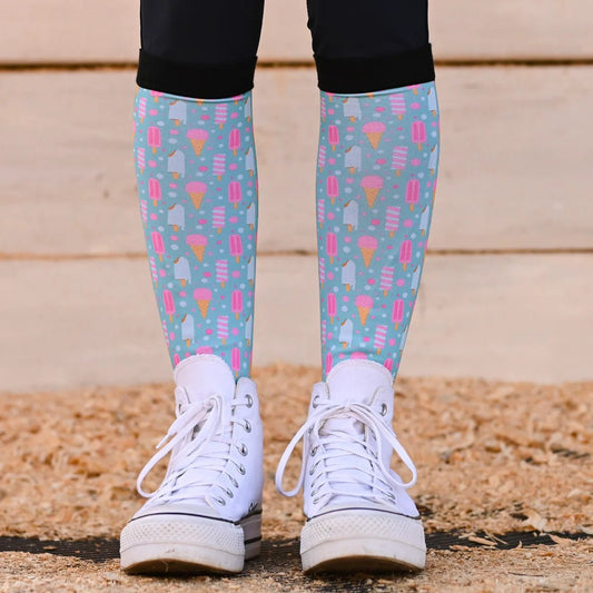 Ice cream equestrian socks