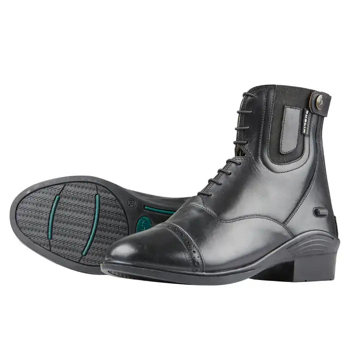 DUBLIN EVOLUTION LACE FRONT PADDOCK BOOTS BLACK LADIES