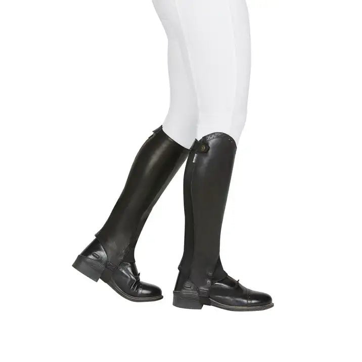DUBLIN EVOLUTION REAR ZIP HALF CHAPS BLACK