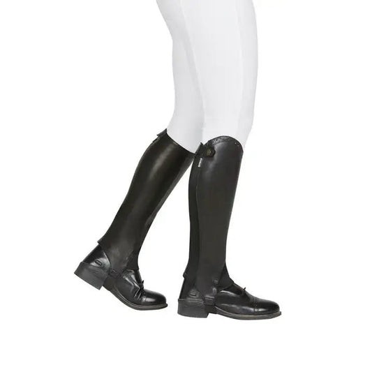 DUBLIN EVOLUTION REAR ZIP HALF CHAPS BLACK