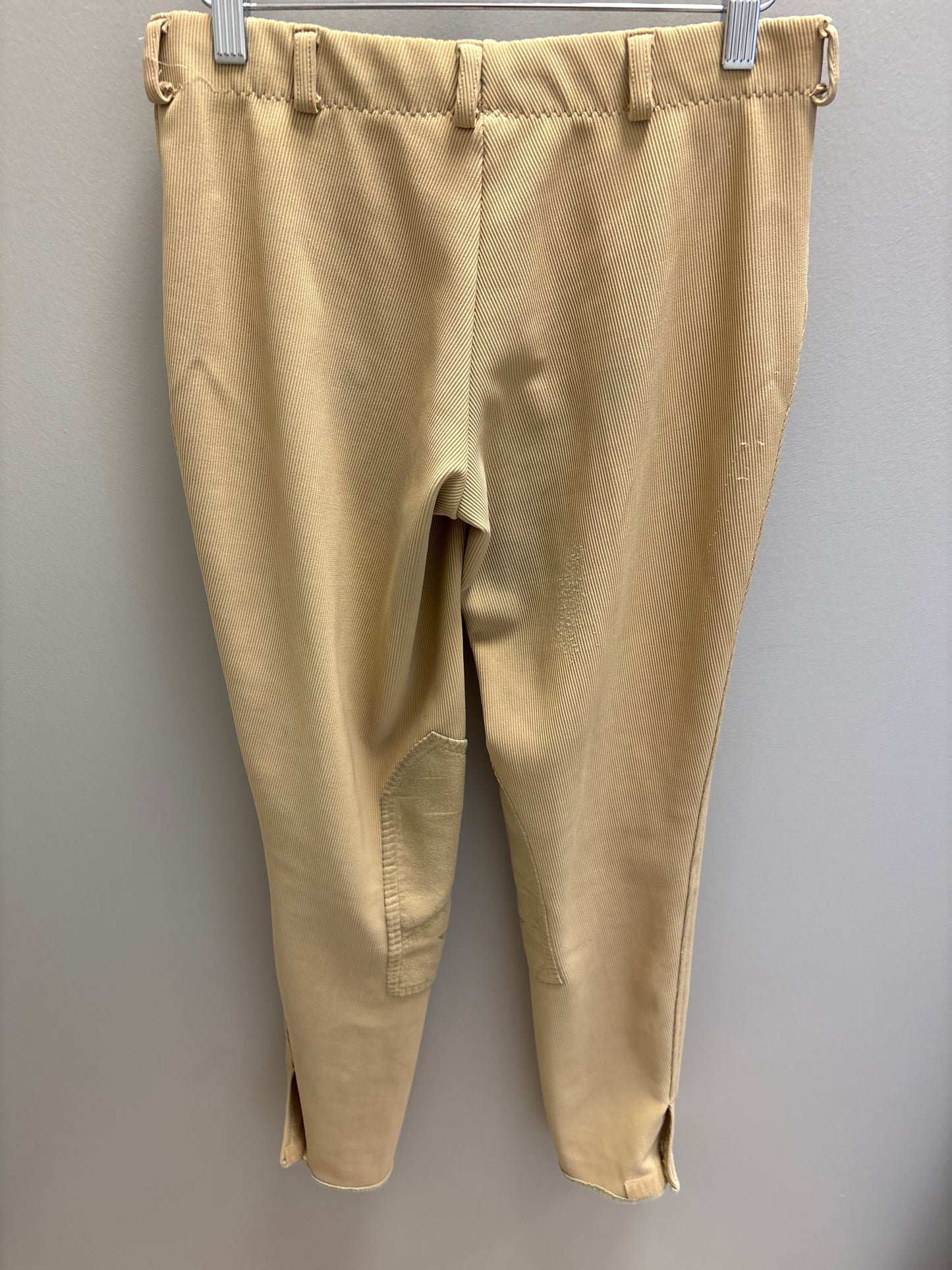 Tuffrider Tan Ribbed Knee Patch Breech 28