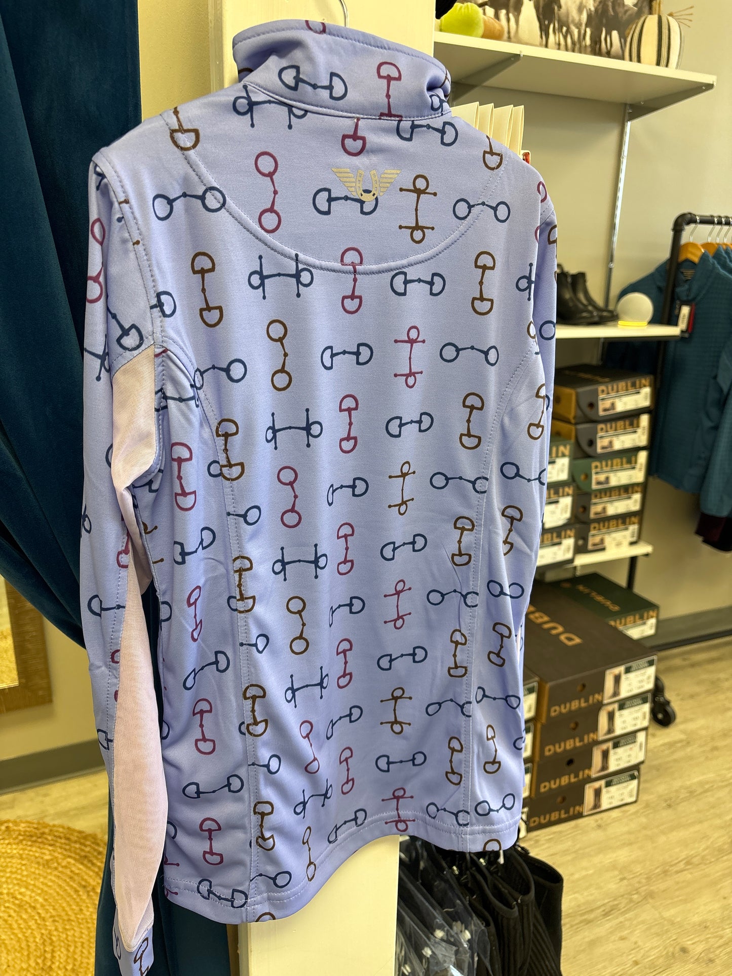 Tuffrider Purple Bits Riding Shirt - Kids XL