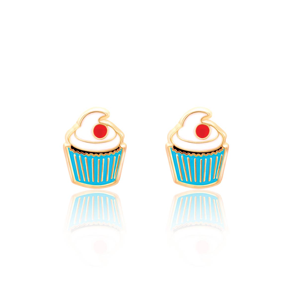 Cupcake stud earrings