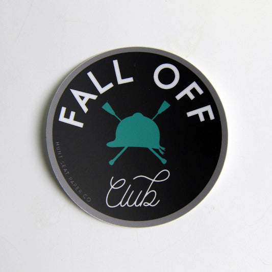 Fall off club sticker