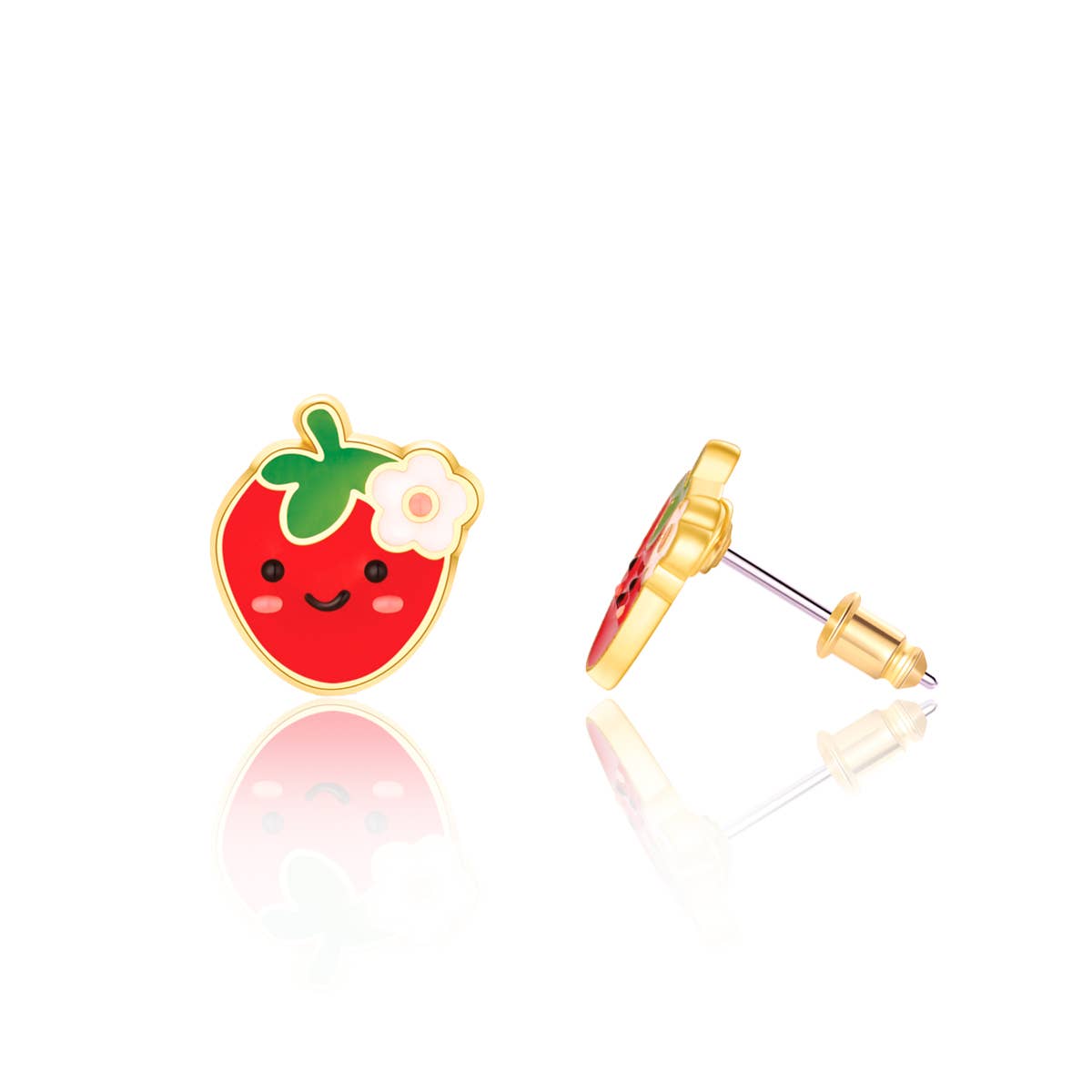 Strawberry stud earrings