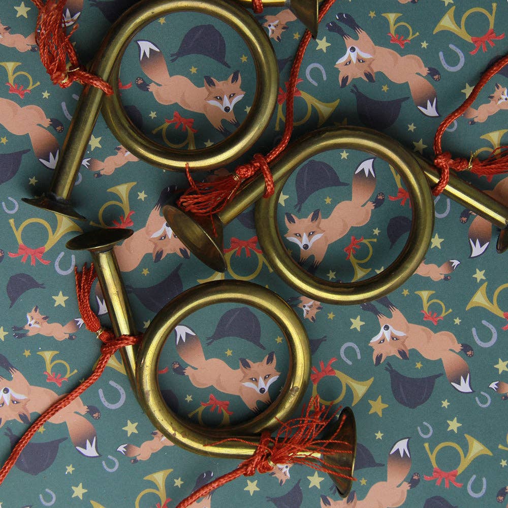Fox Hunting equestrian gift wrapping paper