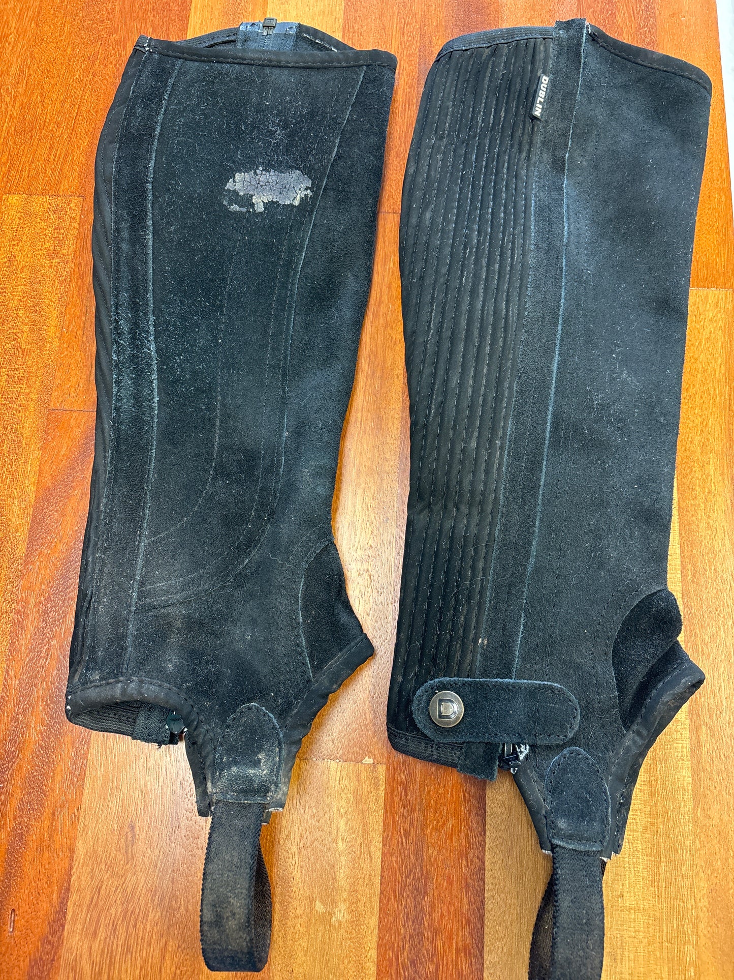 Used Dublin Suede Half-Chaps - Black Adult XS