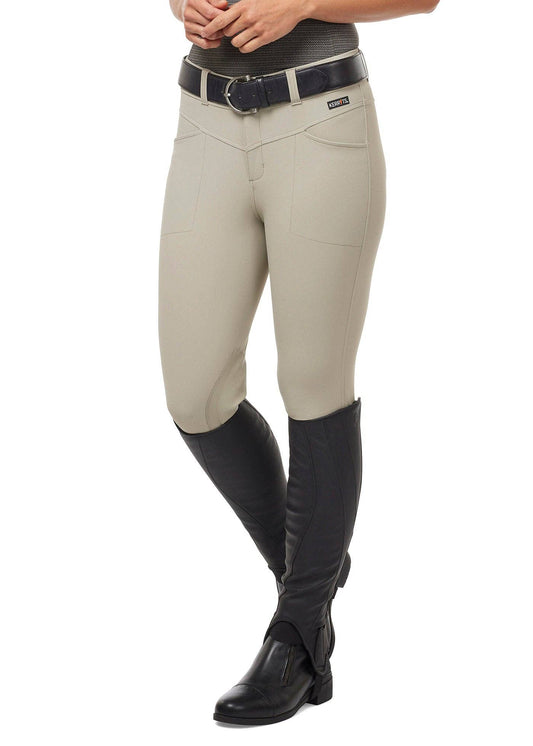 kerrits knee patch breeches sand