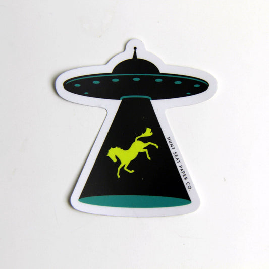 Abduction pony sticker