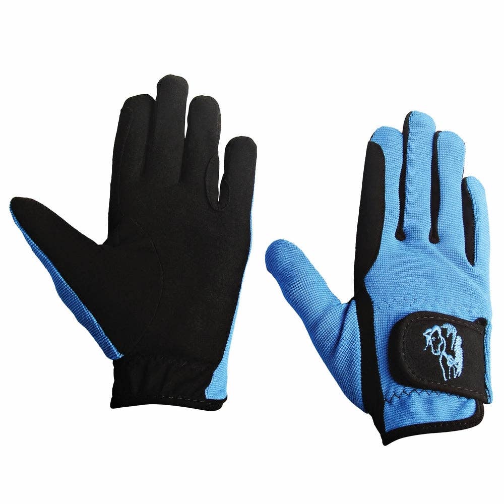 TuffRider Children's Performance Riding Gloves: Purple