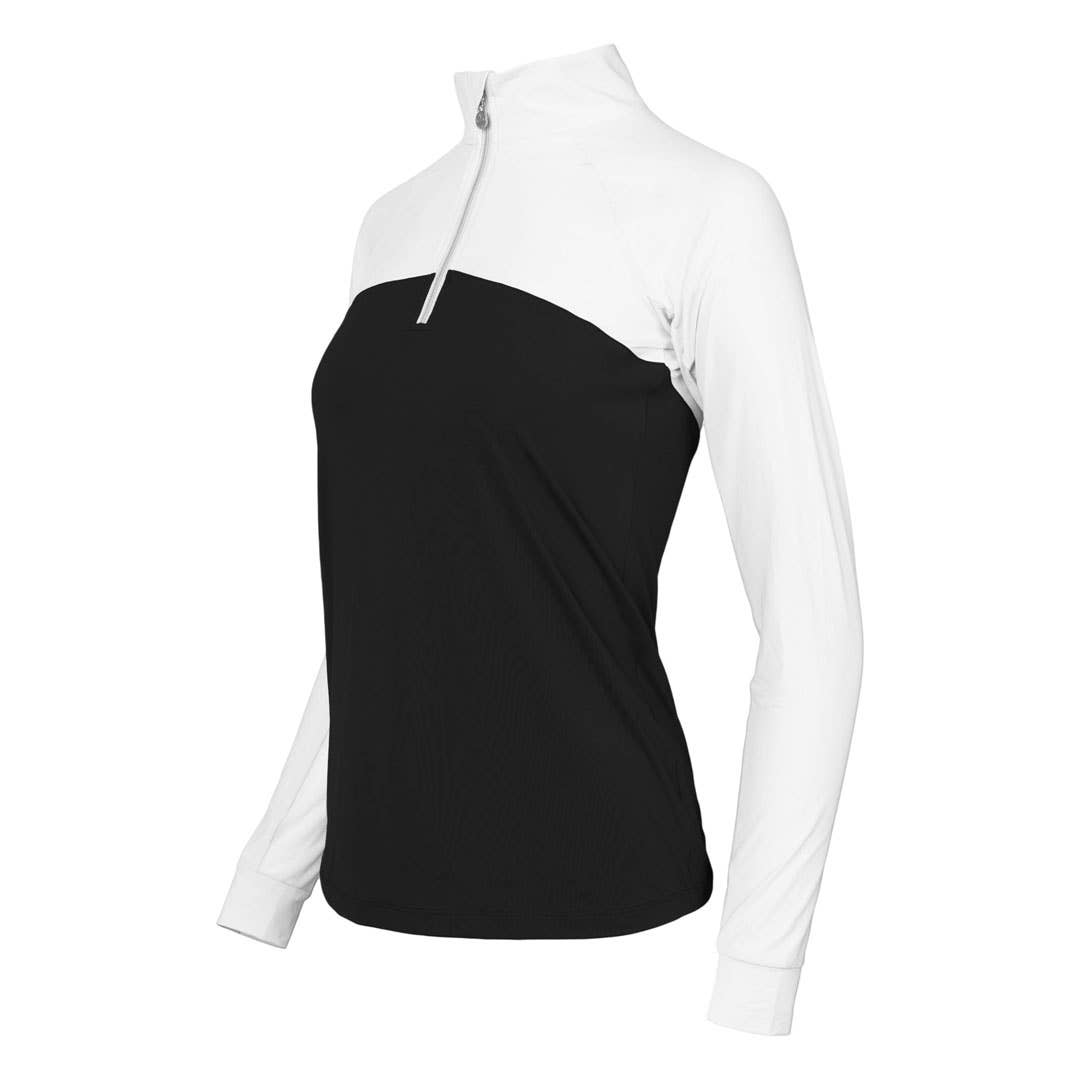 Dapplebay Lady Riding Top: Black/White