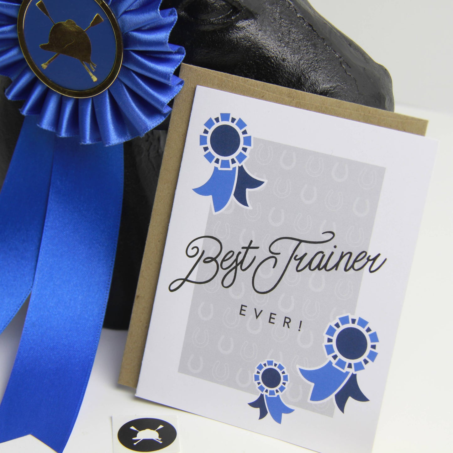 Best Horse Trainer Ever Equestrian Horse Greeting Card