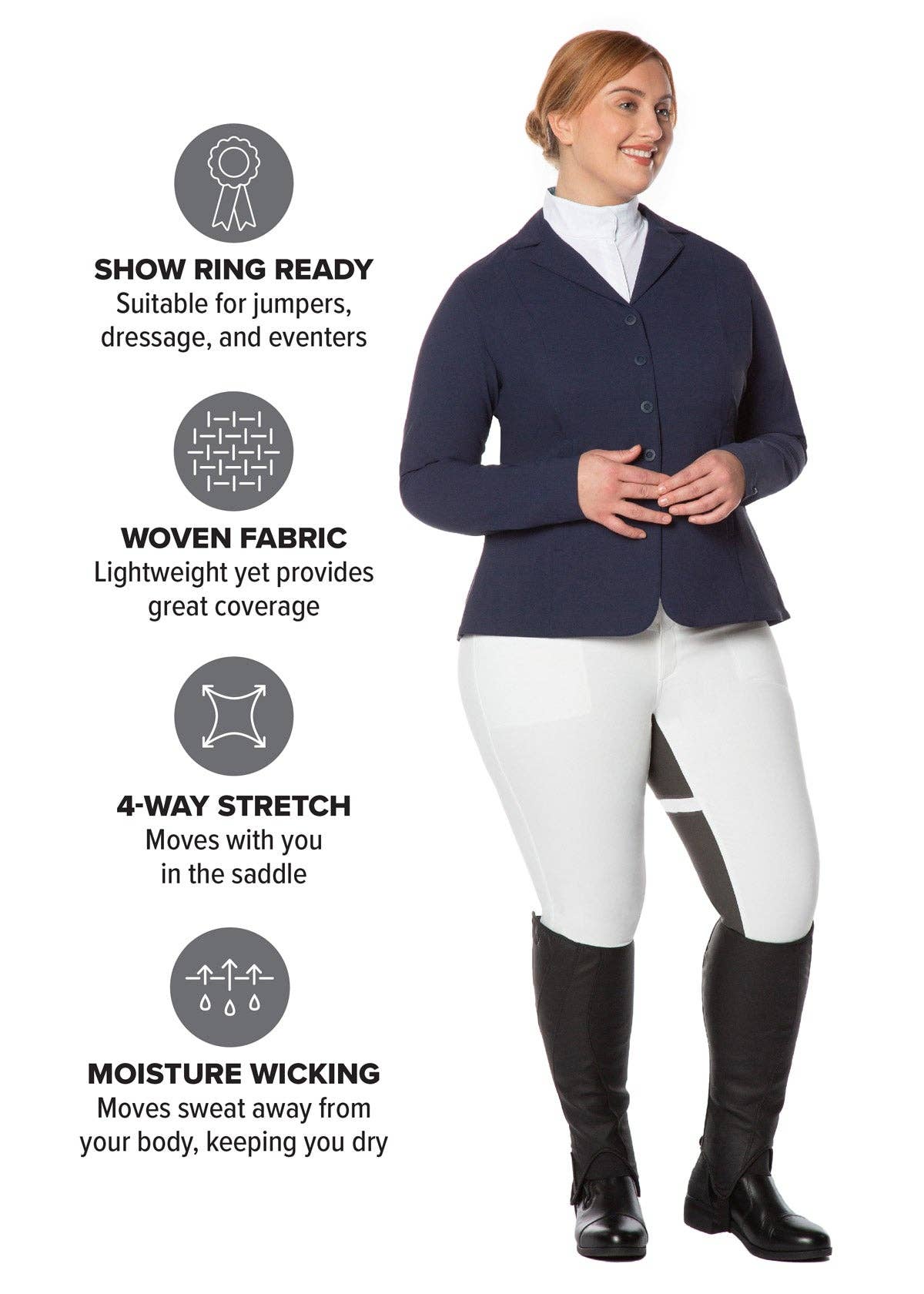 white show breeches