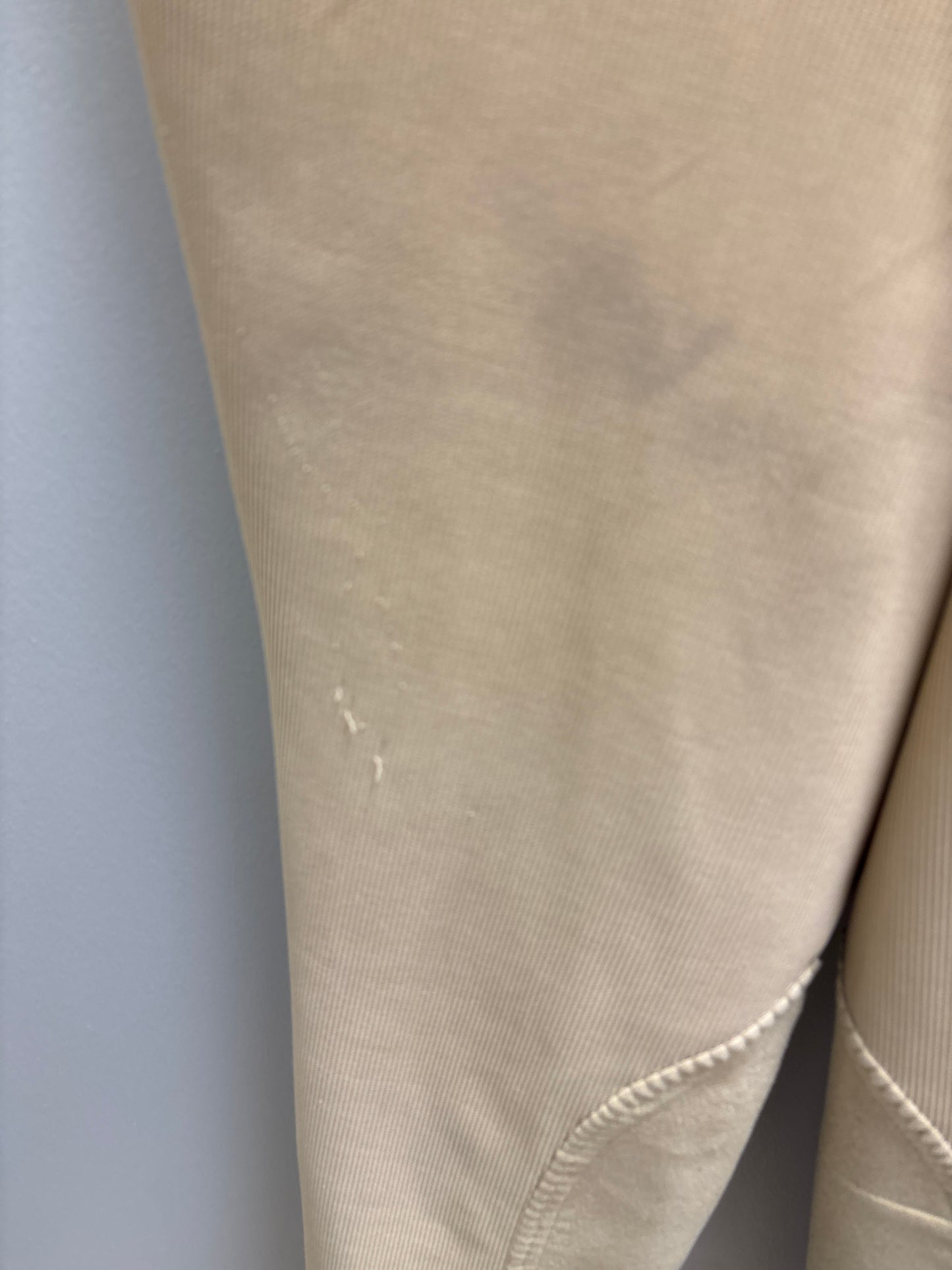 Tuffrider Tan Ribbed Knee Patch Breech 28