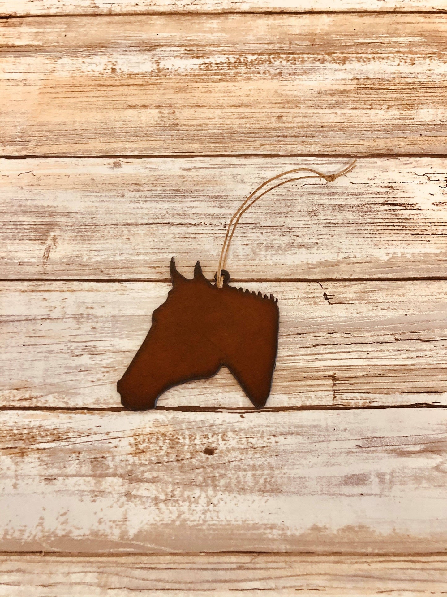 Horse Head Metal Ornament