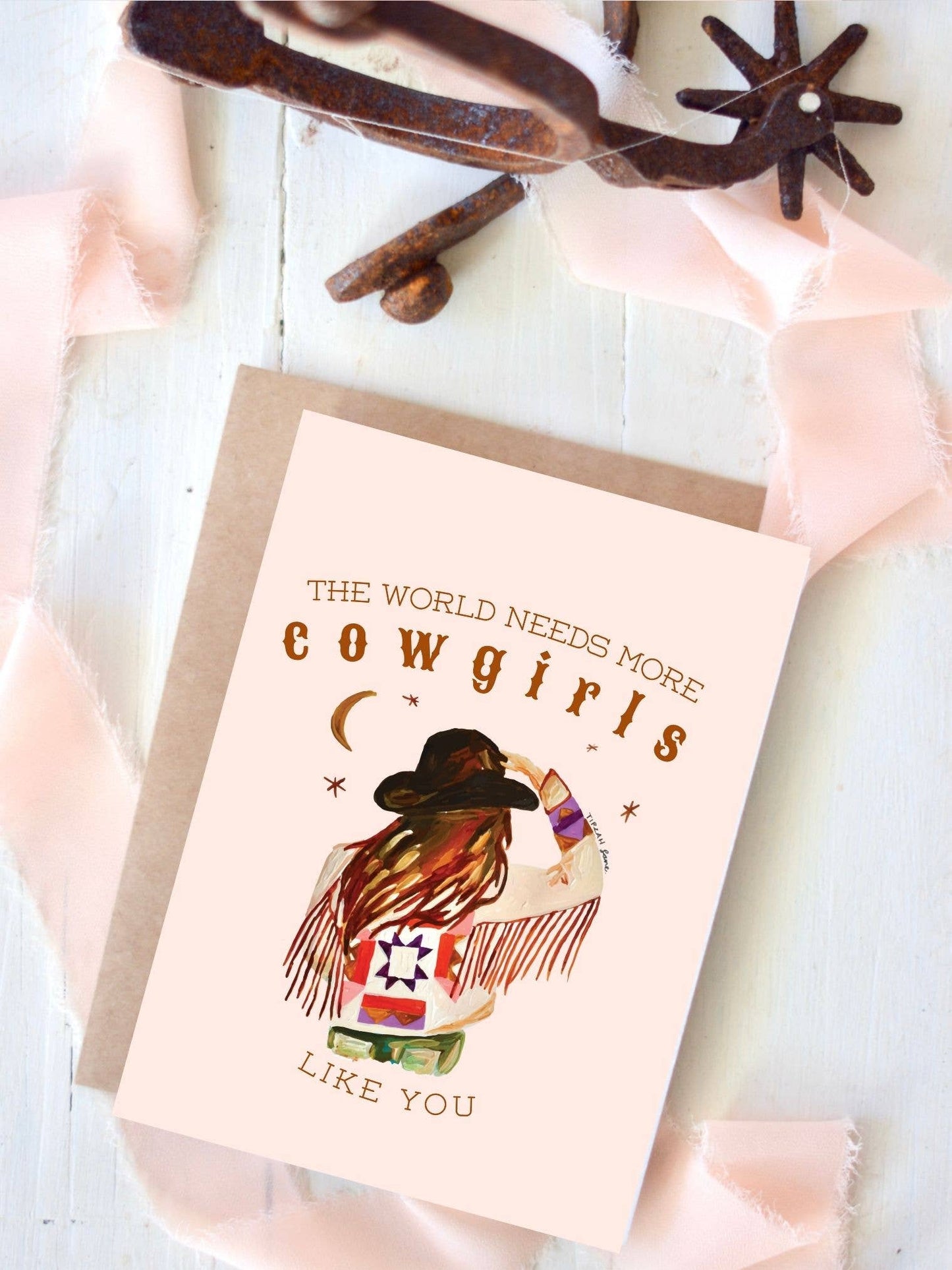 More Cowgirls Like You card and envelope