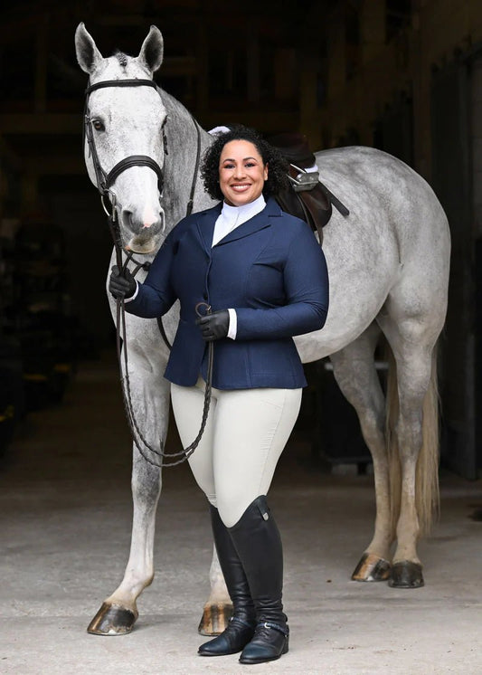 Navy affinity show coat