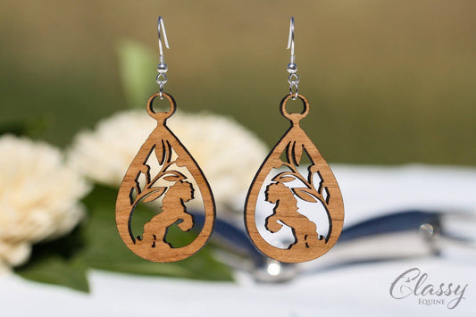 Wooden Horse earrings