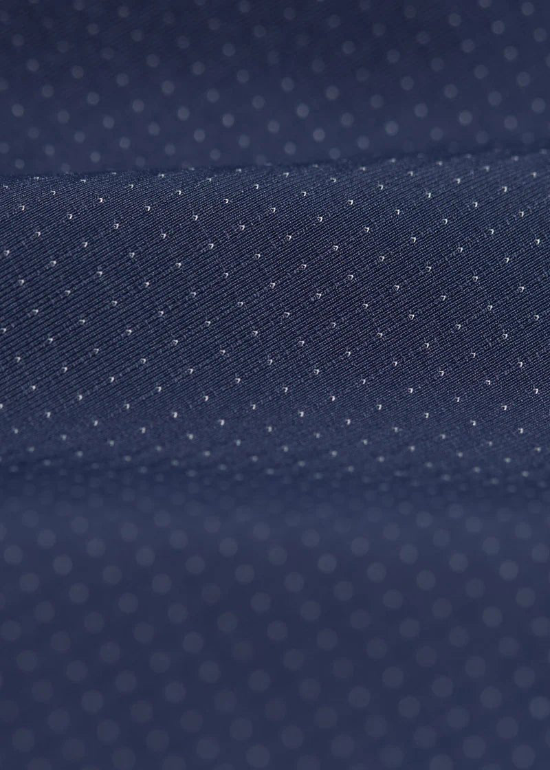 Navy and white show shirt