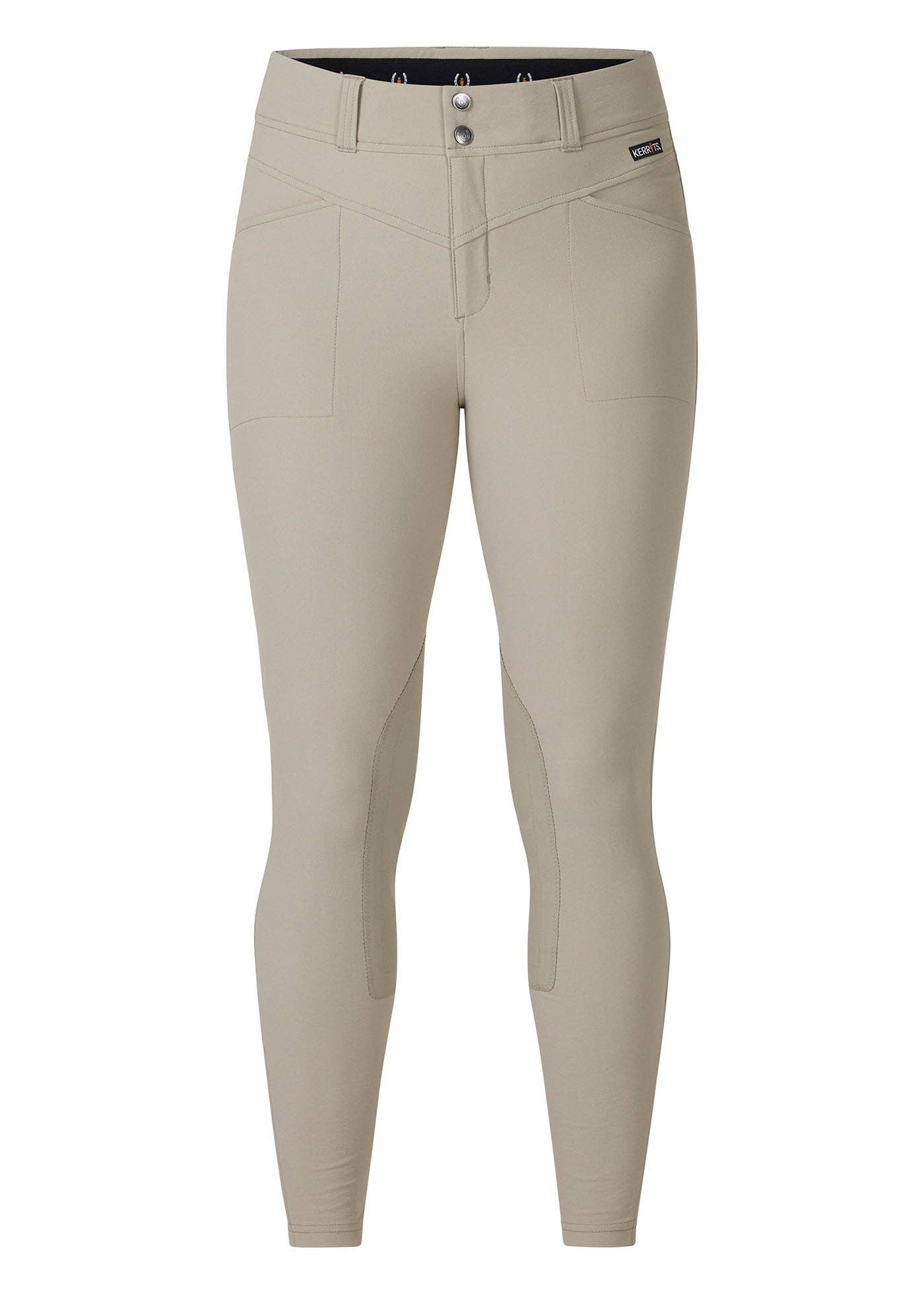 kerrits knee patch breeches sand