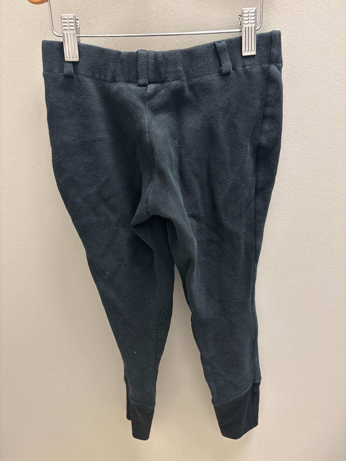 Tuffrider Black Knee Patch Breeches- Kids 12