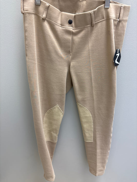 Horze Tan Knee Patch Womens 30