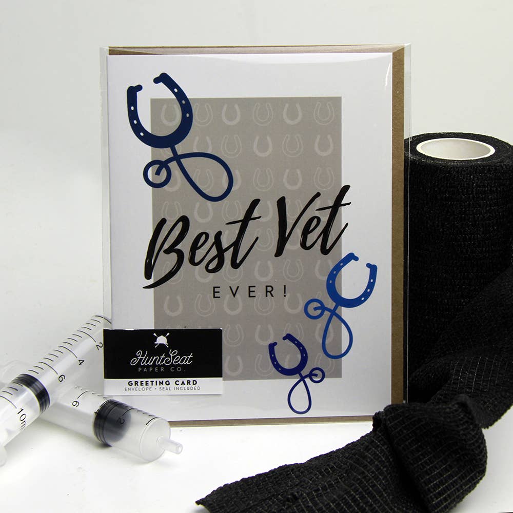 Best Vet Ever card and envelope