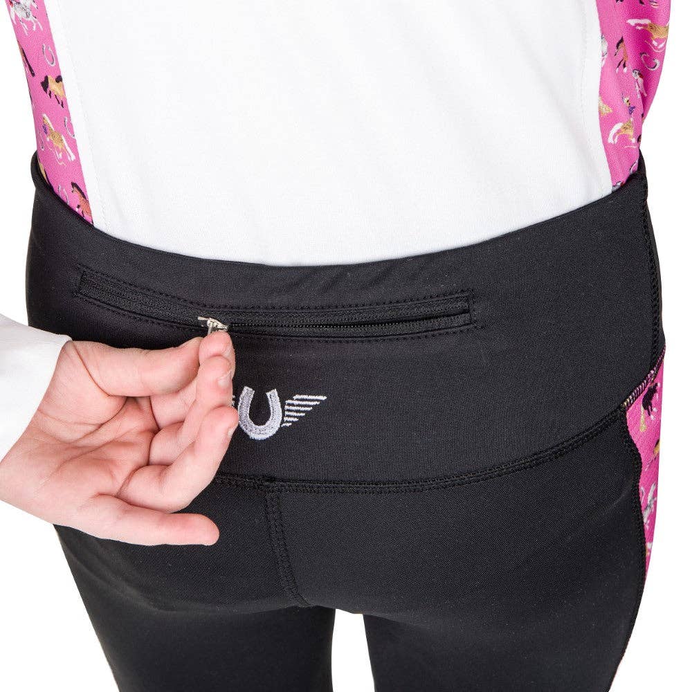 TuffRider Children's Puff Ponies Tights: Black