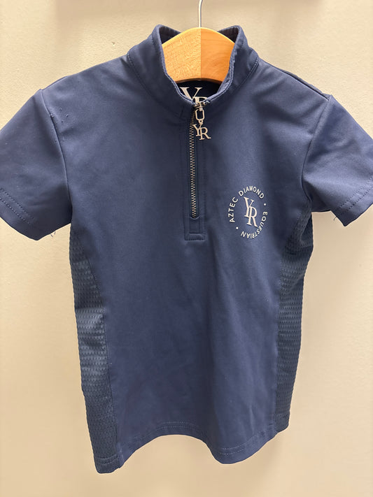 Aztec Diamond Navy Riding Shirt Kids 4/5