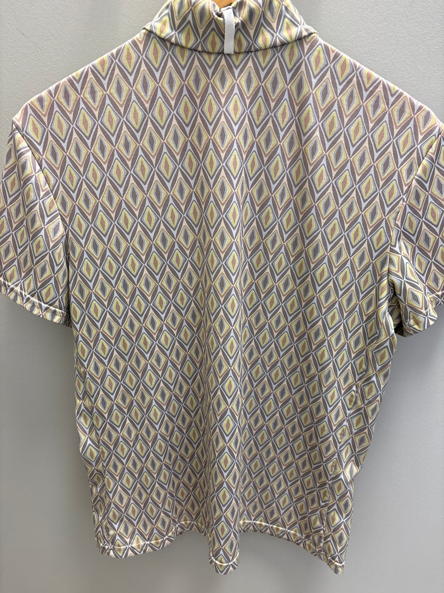 Short Sleeve Riding Shirt Colorful Design - Large