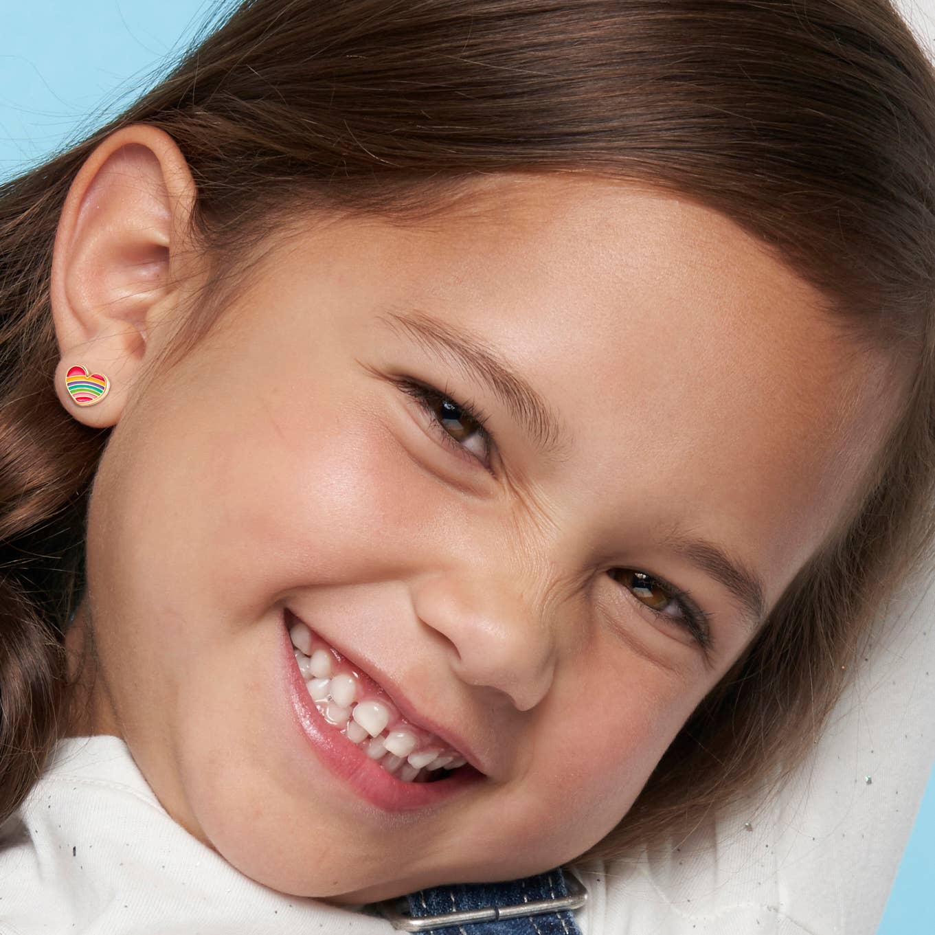 Rainbow Heart earrings