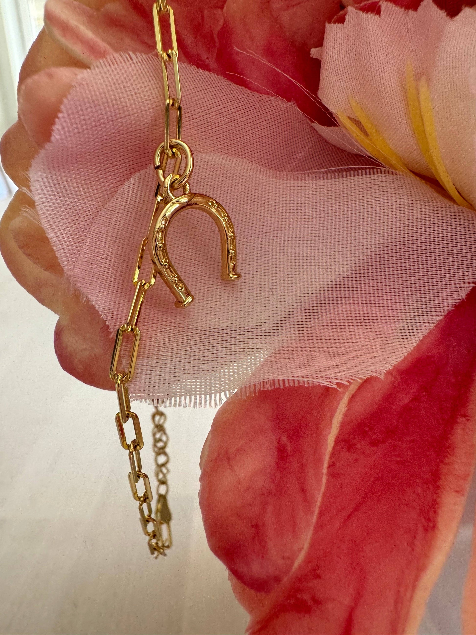 Horse shoe charm bracelet