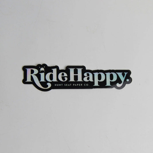 Ride Happy Sticker