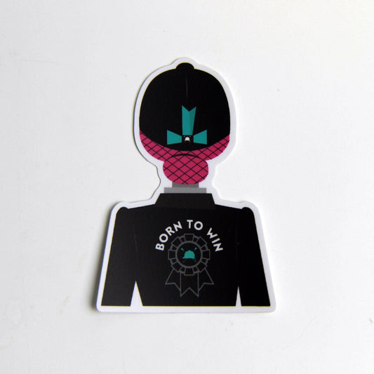 Born to win sticker