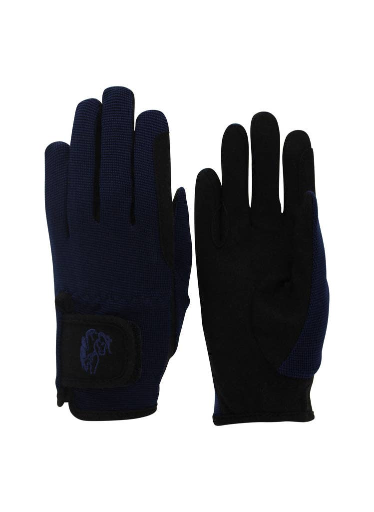 TuffRider Children's Performance Riding Gloves: Navy