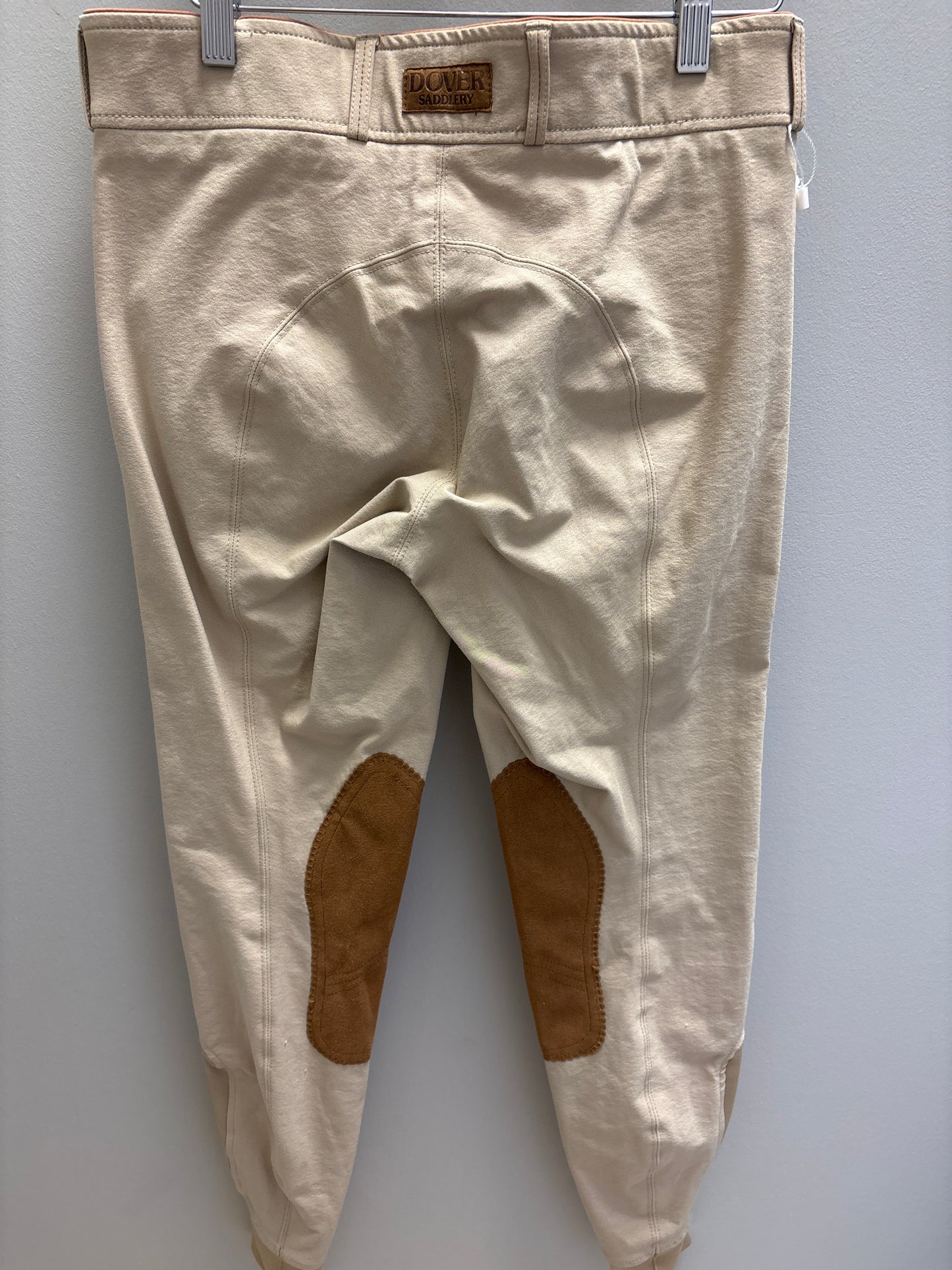 Dover Saddlery Tan Knee Patch Breeches 26