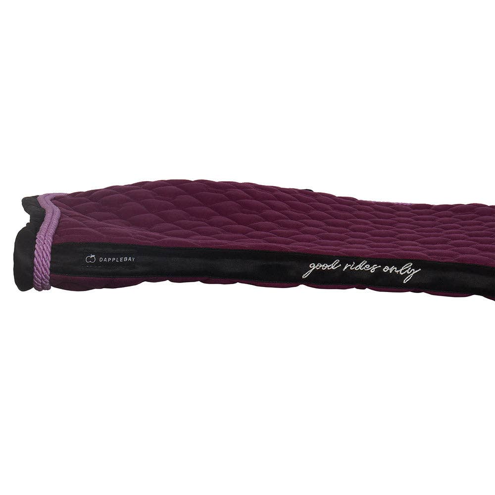 Dapplebay Sport Jump Saddle Pad: Plum / Full