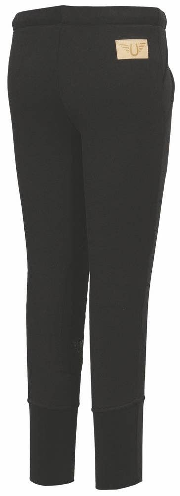 TuffRider Children Unifleece Stretch Fleece Winter Breeches: Navy