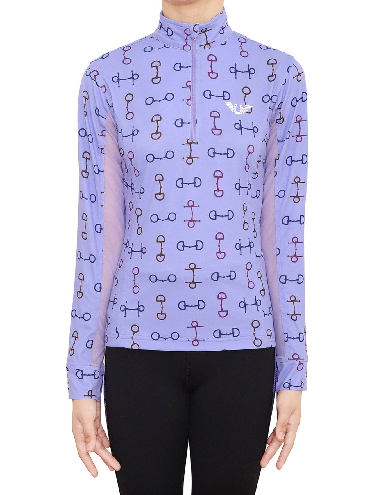 TuffRider Children's Snaffle Bits Sport Shirt: Purple