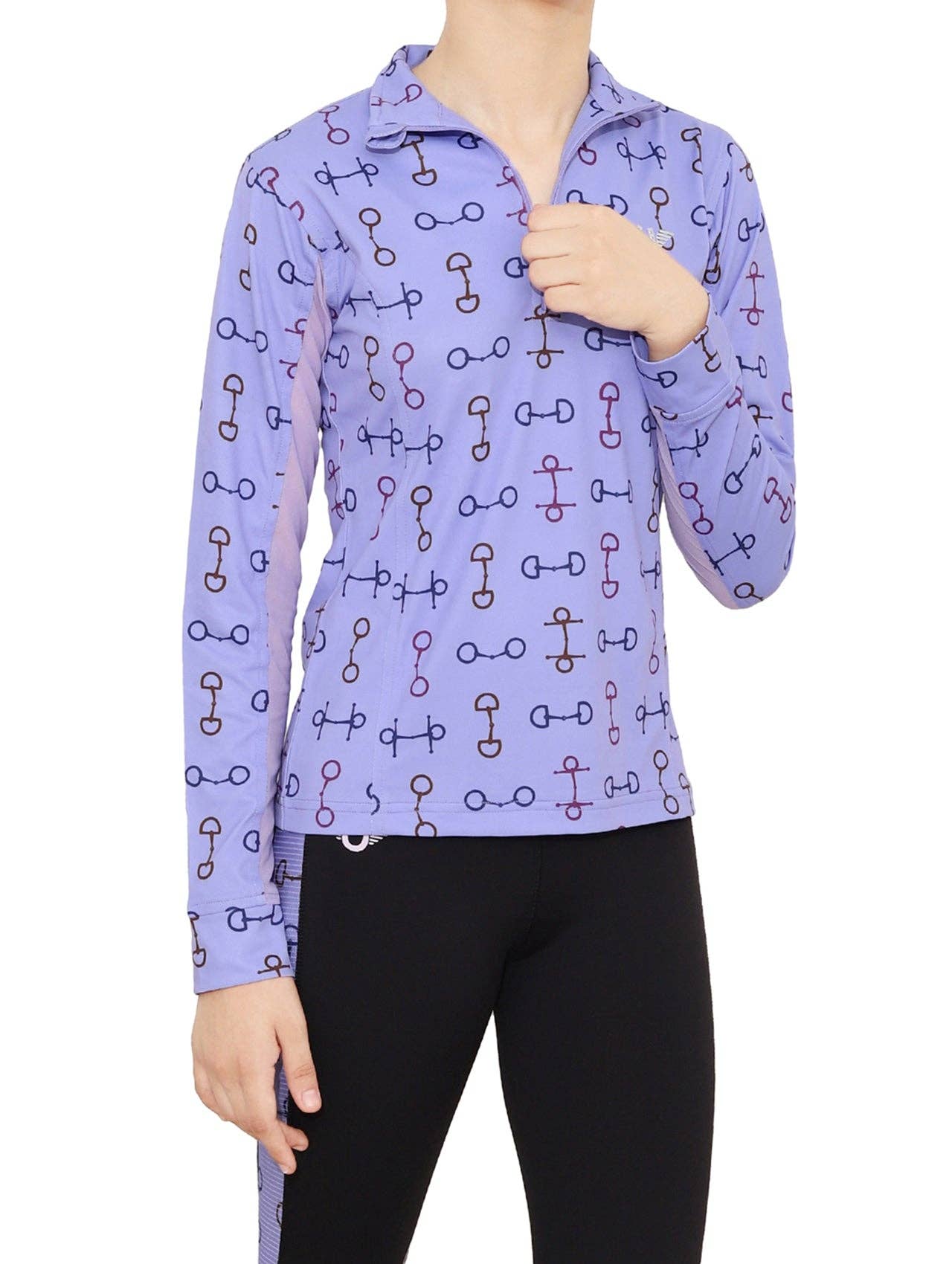 TuffRider Children's Snaffle Bits Sport Shirt: Purple