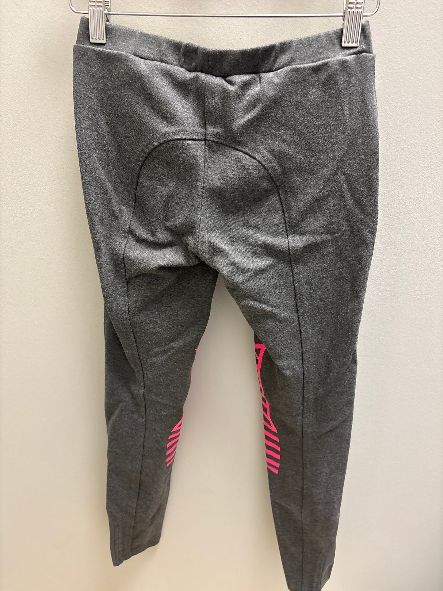 HR Grey/Pink Knee Patch Tights - Kids 12