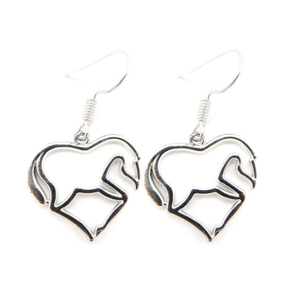 LILO Dancing Horse Earrings Silver