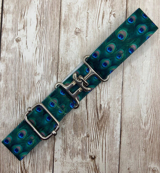 1" Youth Equestrian Surcingle Belt - Peacock
