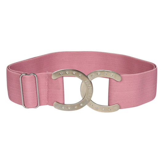 Dapplebay Horse Shoe Elastic Belt - Light Pink: Light Pink / One Size